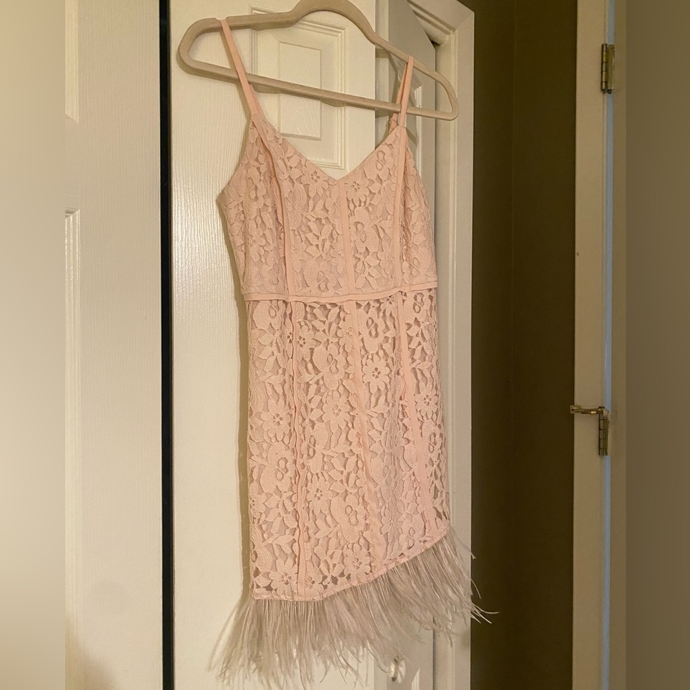 Gianni Bini - Pink with feathers - S